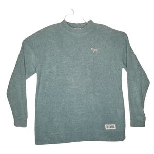 Victoria Secrets PINK Pullover Sweatshirt Seafoam Green Size Small Relaxed Fit